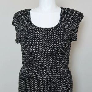 Ann Taylor Loft Printed Dress Size Large